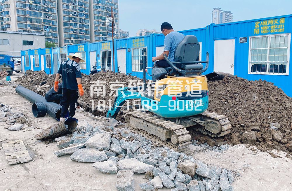 328晶桥镇开挖置换管道