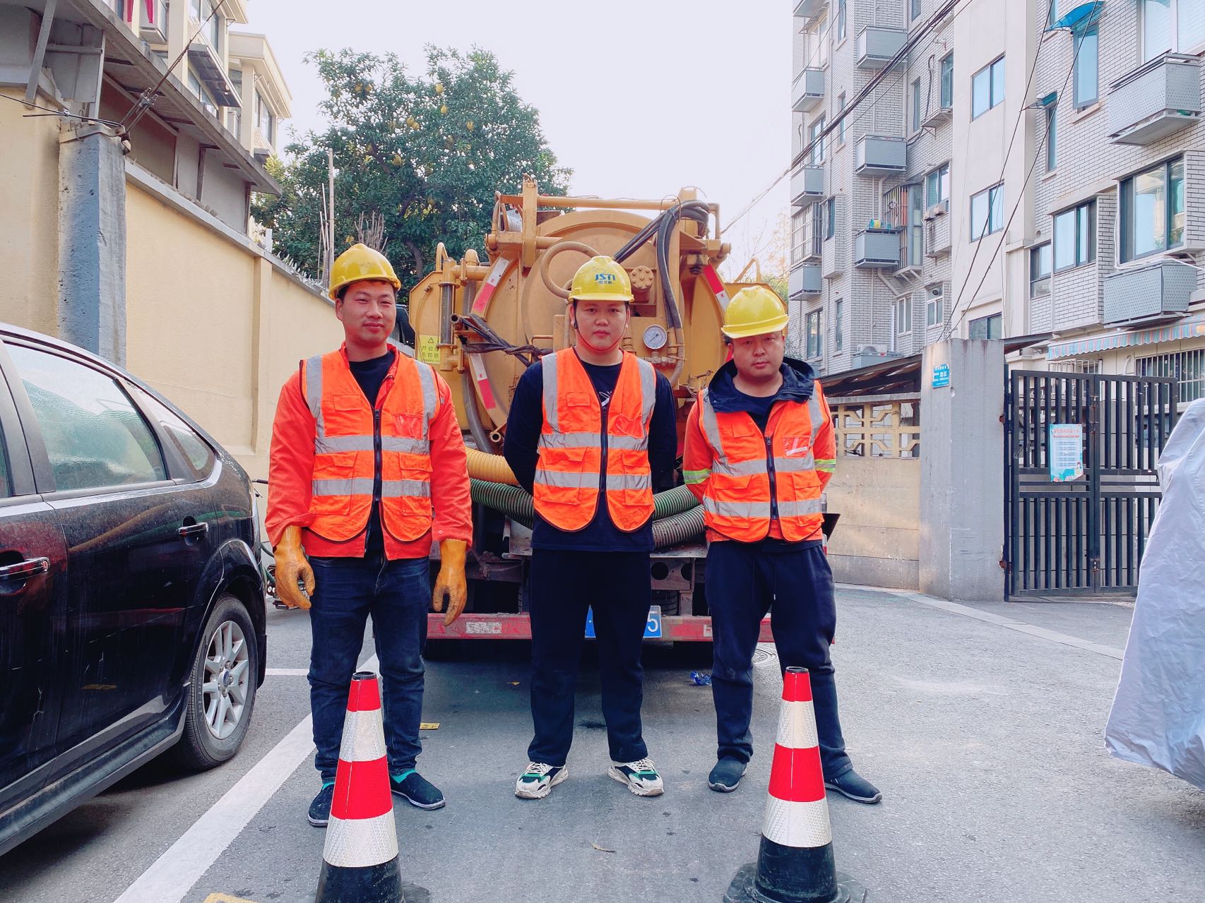 晶桥镇南京某小区管道清淤检测施工